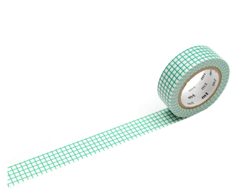 Taśma papierowa washi - MT Masking Tape - Hougan Emerald, 7 m