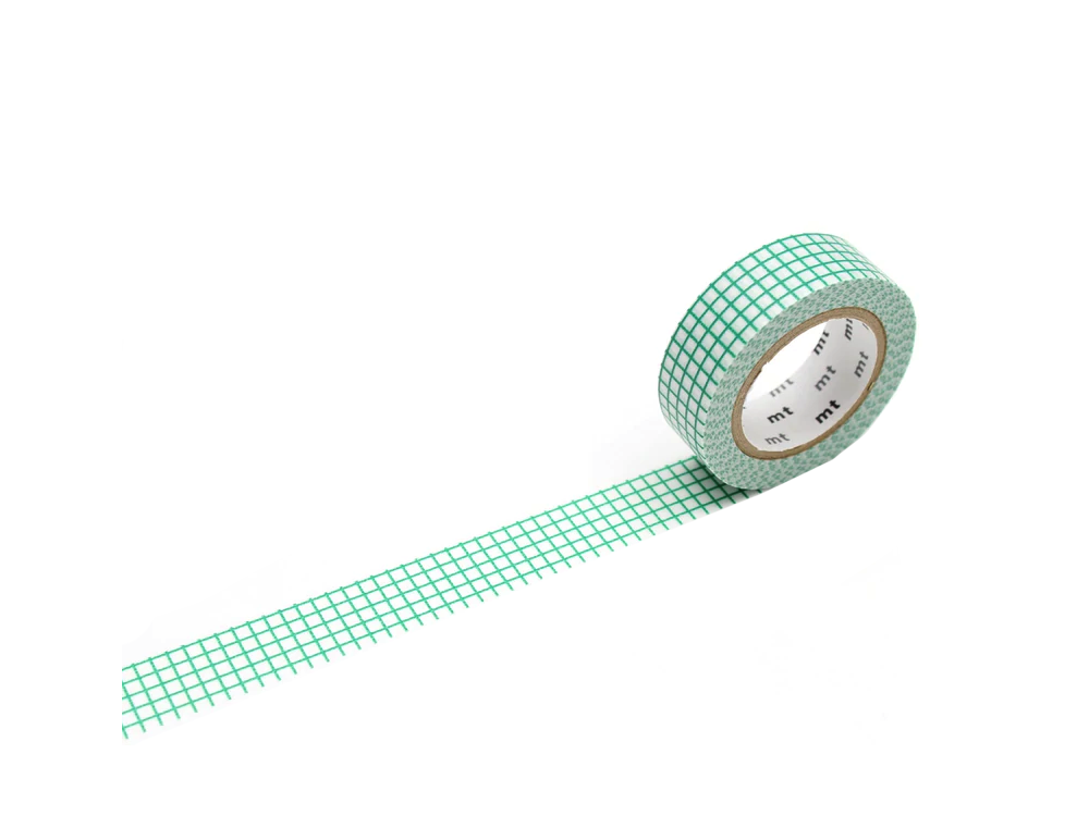 Taśma papierowa washi - MT Masking Tape - Hougan Emerald, 7 m