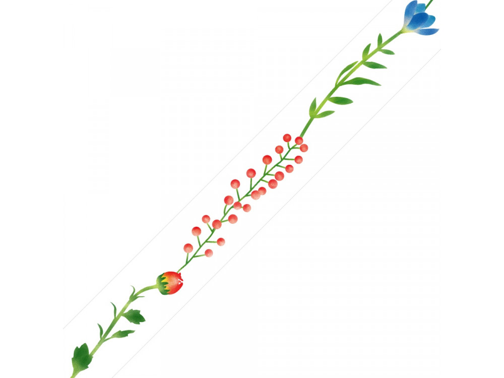 Taśma papierowa washi - MT Masking Tape - Flower Line, 7 m