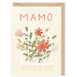 Greeting card 12 x 17 cm - Cudowianki - Szklarnia dla Mamy