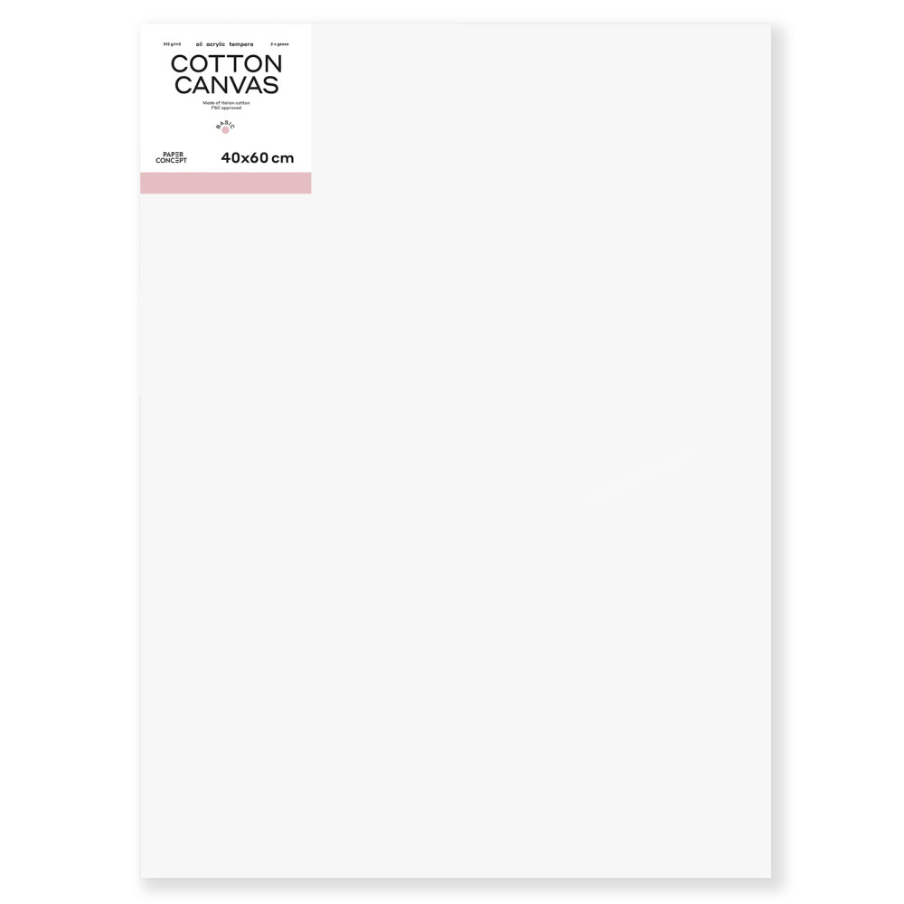 Cotton stretched canvas Basic - PaperConcept - 40 x 60 cm