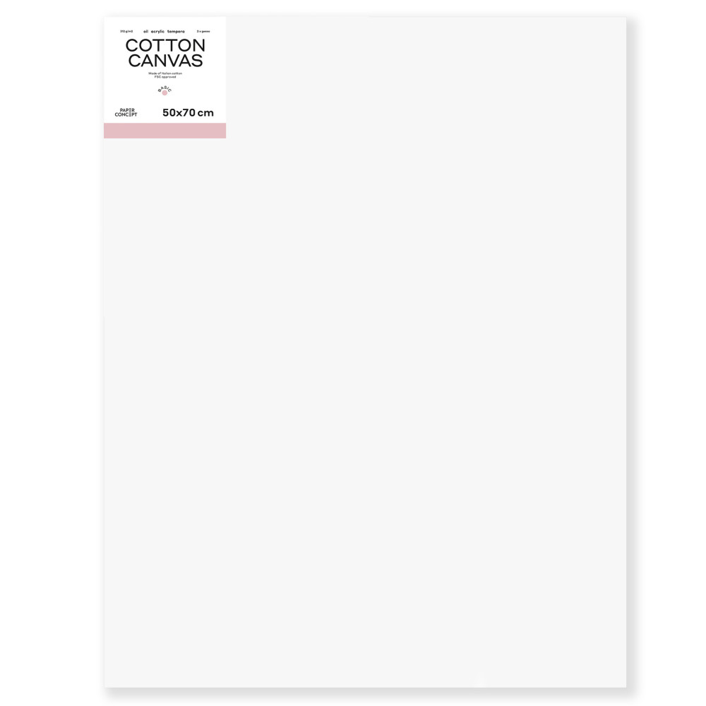 Cotton stretched canvas Basic - PaperConcept - 50 x 70 cm