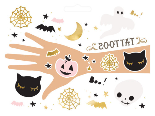 Temporary tattoos for kids Boo! - 12 pcs.
