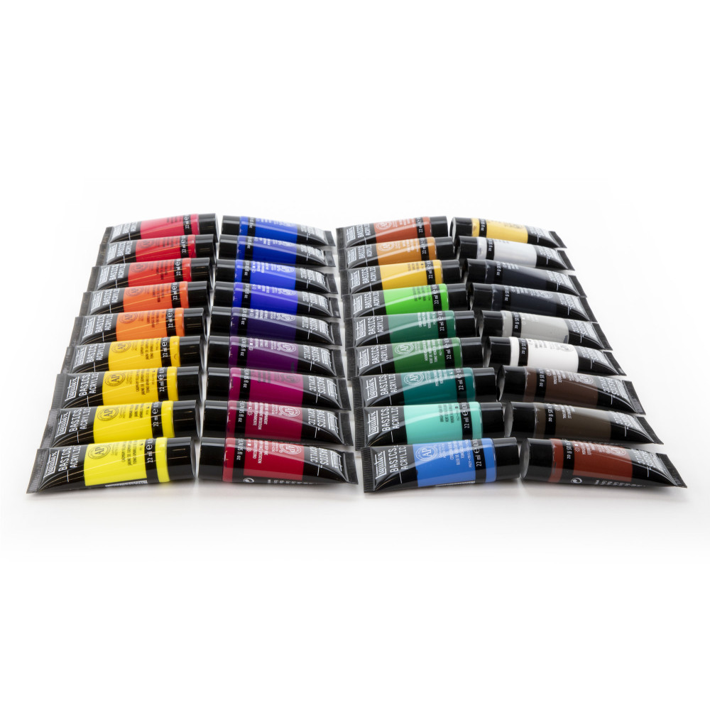 Set of Basics Acrylic paints - Liquitex - 36 colors x 22 ml