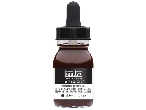 Tusz akrylowy - Liquitex - Transparent Burnt Sienna, 30 ml