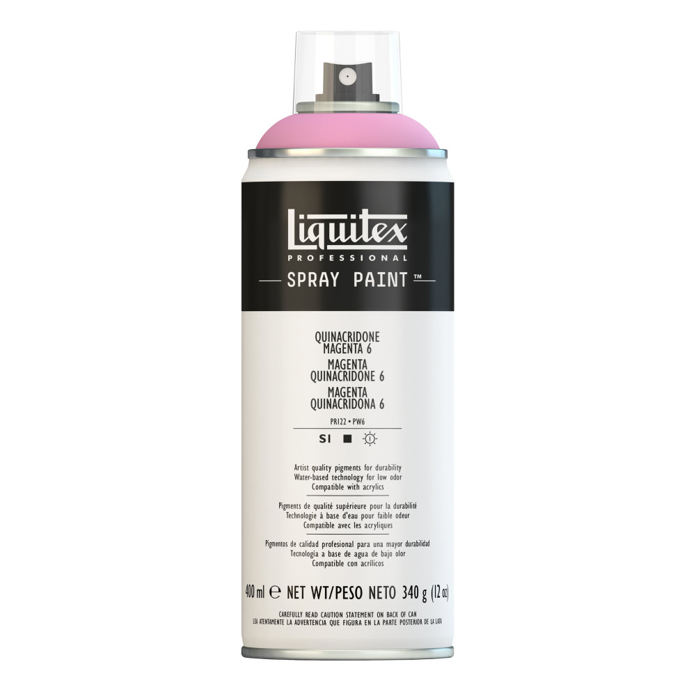 Farba akrylowa w spray'u - Liquitex - Quinacridone Magenta 6, 400 ml