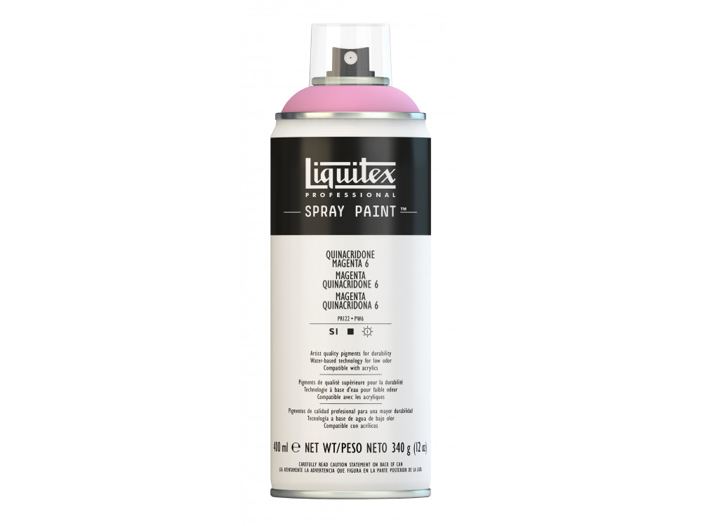 Farba akrylowa w spray'u - Liquitex - Quinacridone Magenta 6, 400 ml