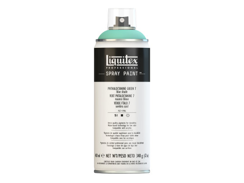 Acrylic spray paint - Liquitex - Phthalocyanine Green 7, 400 ml