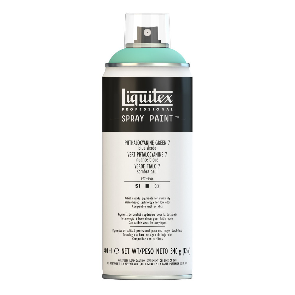 Acrylic spray paint - Liquitex - Phthalocyanine Green 7, 400 ml