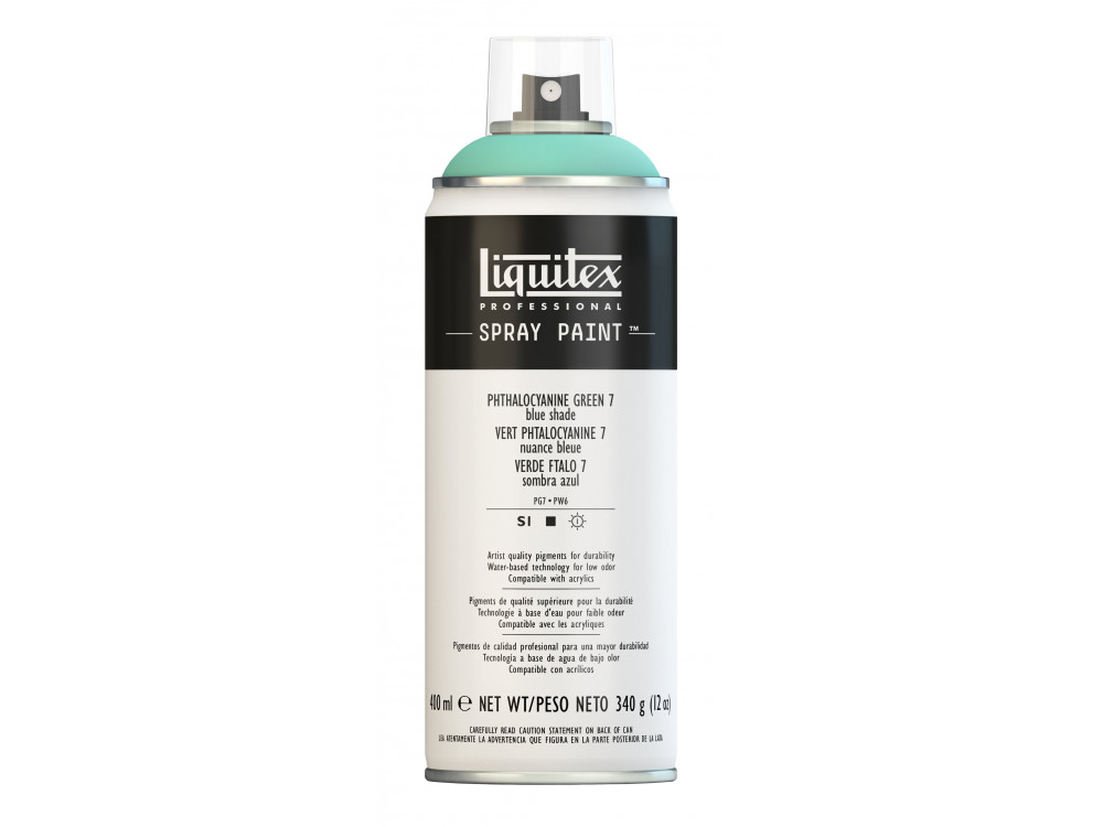 Farba akrylowa w spray'u - Liquitex - Phthalocyanine Green 7, 400 ml