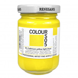 Acrylic paint Colours - Renesans - 05, Cadmium Yellow Light Hue, 125 ml