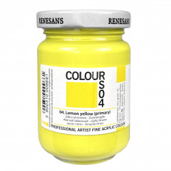 Farba akrylowa Colours - Renesans - 04, lemon yellow primary, 125 ml