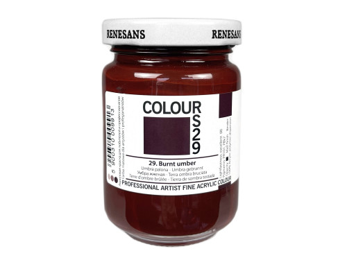 Farba akrylowa Colours - Renesans - 29, burnt umber, 125 ml