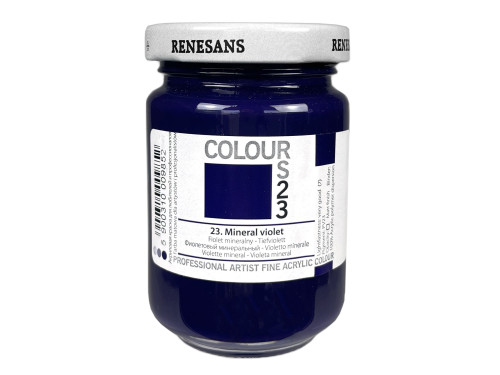 Farba akrylowa Colours - Renesans - 23, mineral violet, 125 ml