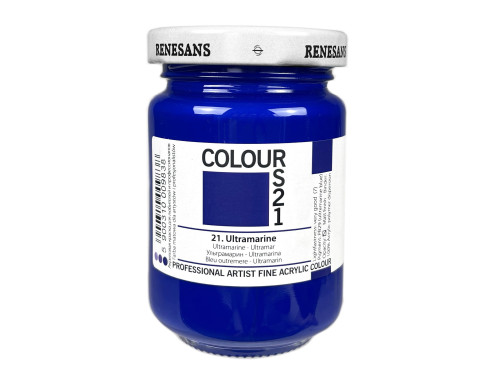 Acrylic paint Colours - Renesans - 21, Ultramarine, 125 ml