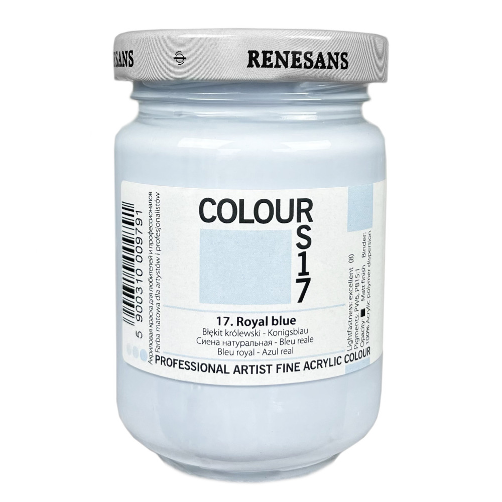 Farba akrylowa Colours - Renesans - 17, royal blue, 125 ml