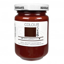 Farba akrylowa Colours - Renesans - 16, burnt sienna, 125 ml