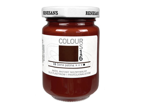Farba akrylowa Colours - Renesans - 16, burnt sienna, 125 ml
