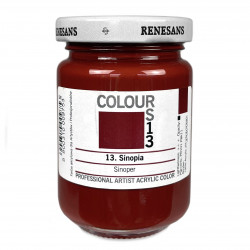 Acrylic paint Colours - Renesans - 13 Sinopia, 125 ml