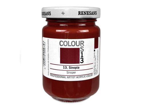 Acrylic paint Colours - Renesans - 13 Sinopia, 125 ml