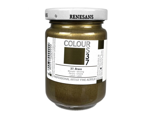 Farba akrylowa Colours - Renesans - 37, brass, 125 ml