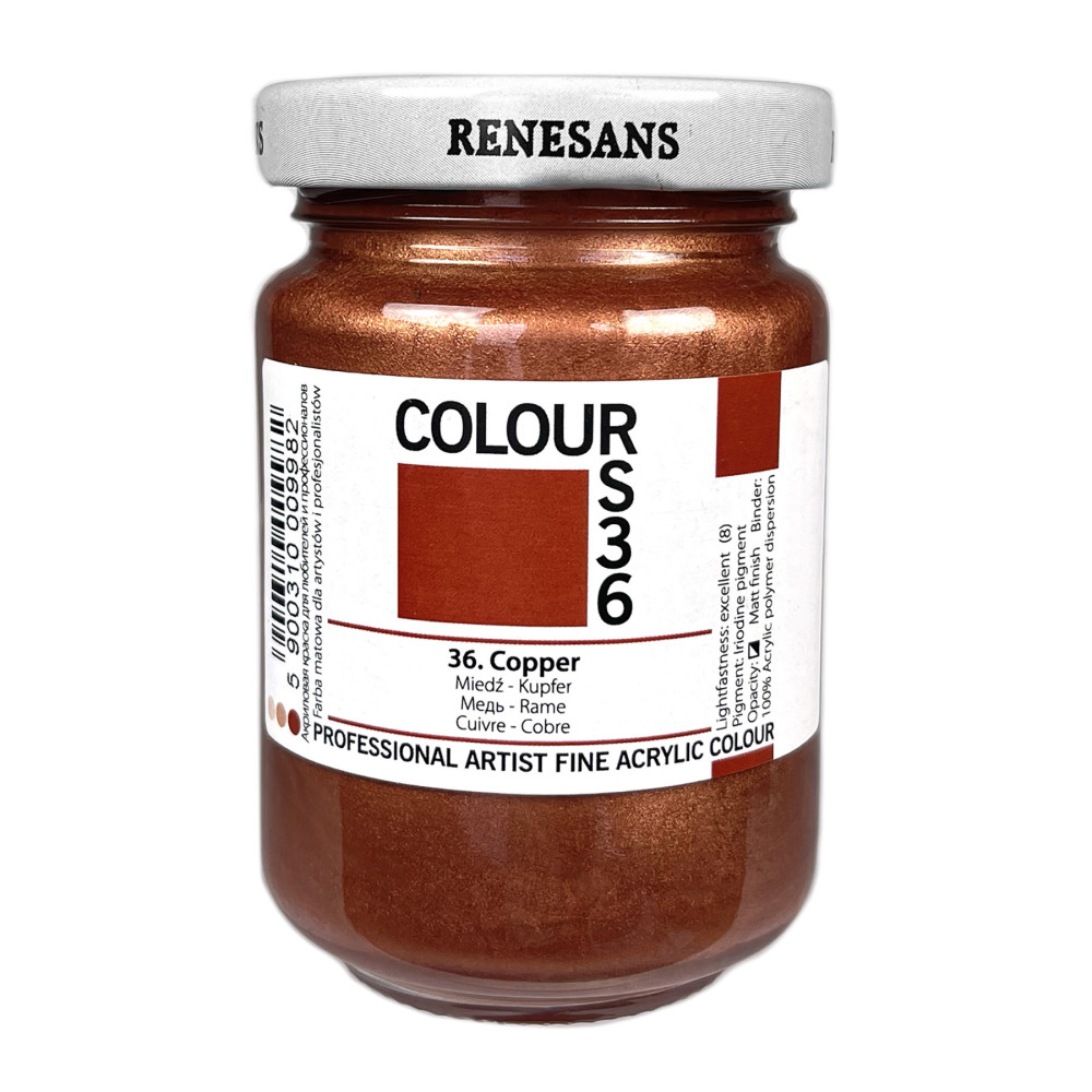 Farba akrylowa Colours - Renesans - 36, copper, 125 ml