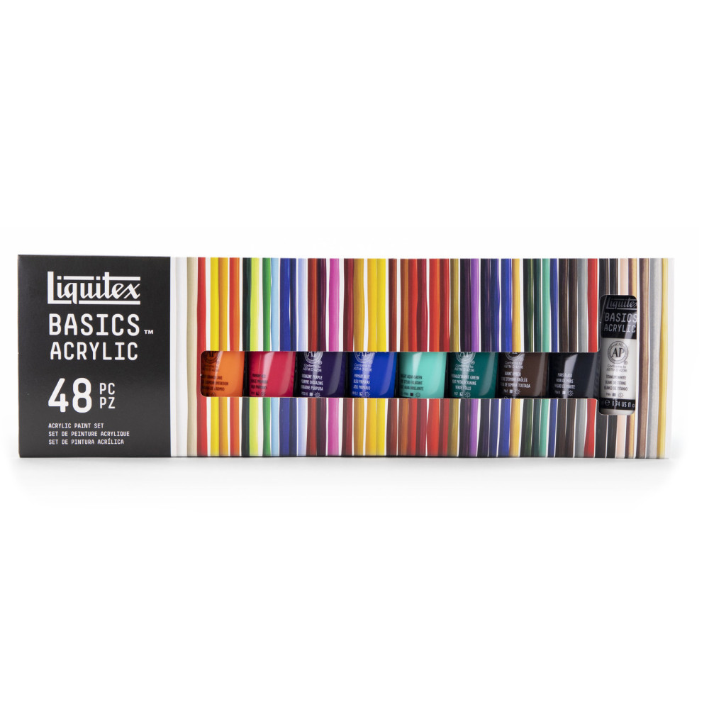 Set of Basics Acrylic paints - Liquitex - 48 colors x 22 ml