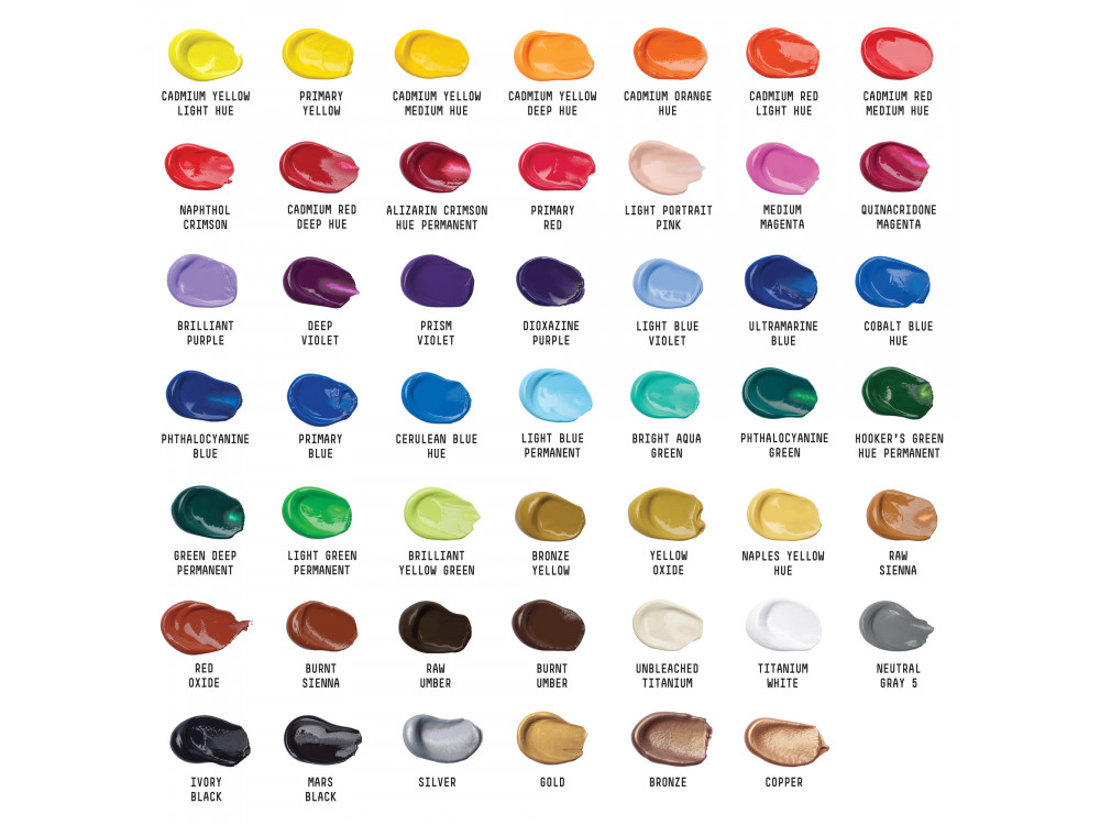 liquitex acrylic paint colors