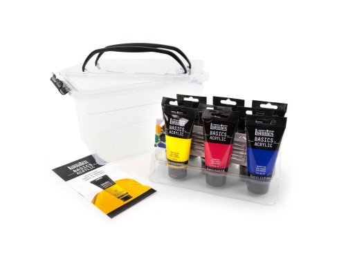 Starter Box Set of Basics Acrylic paints - Liquitex - 8 colors