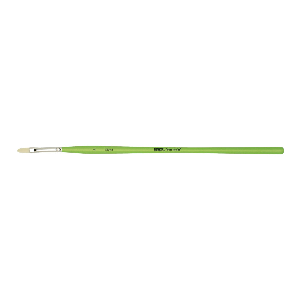 Filbert, synthetic brush free-style - Liquitex - long handle, no. 2