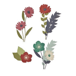 Thinlits cutting dies - Sizzix - Wild Blooms 1, 13 pcs.