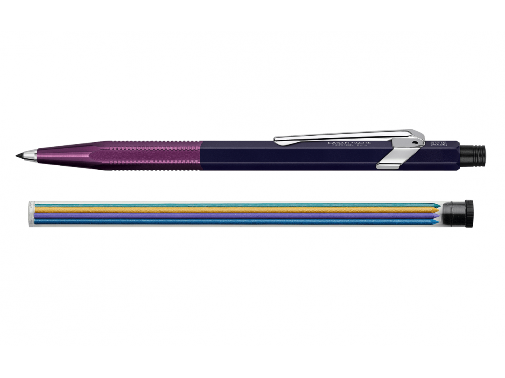Ołówek automatyczny Fixpencil Alfredo Häberli - Caran d'Ache - Plum, 2 mm