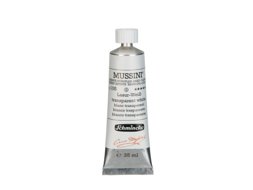 Mussini resin-oil paints - Schmincke - 105, Transparent White, 35 ml