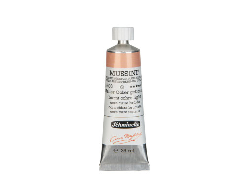 Farba olejna Mussini - Schmincke - 206, Burnt Ochre Light, 35 ml