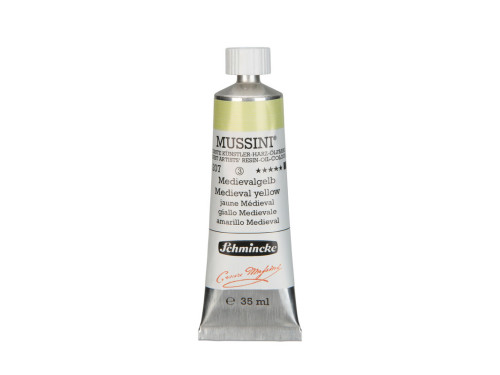 Mussini resin-oil paints - Schmincke - 207, Medieval Yellow, 35 ml