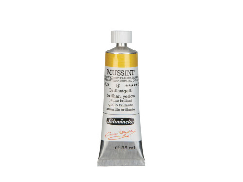 Farba olejna Mussini - Schmincke - 209, Brilliant Yellow, 35 ml