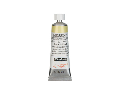 Mussini resin-oil paints - Schmincke - 224, Brilliant Yellow Light, 35 ml