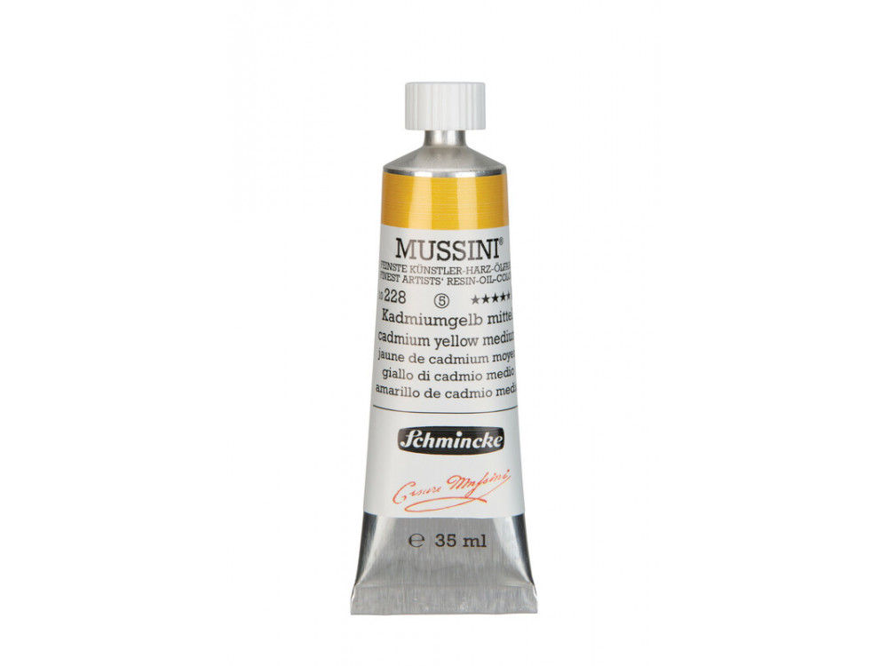Farba olejna Mussini - Schmincke - 228, Cadmium Yellow Medium, 35 ml