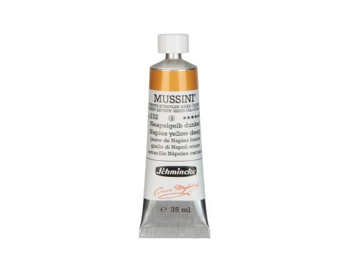 Farba olejna Mussini - Schmincke - 232, Naples Yellow Deep, 35 ml