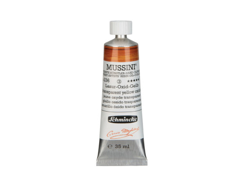 Farba olejna Mussini - Schmincke - 236, Transparent Yellow Oxide, 35 ml
