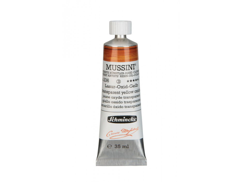 Farba olejna Mussini - Schmincke - 237, Transparent Orange Oxide, 35 ml
