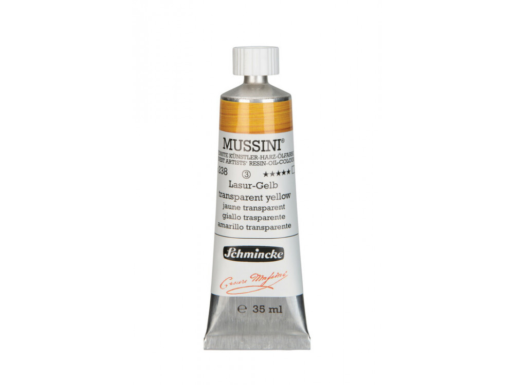 Farba olejna Mussini - Schmincke - 238, Transparent Yellow, 35 ml