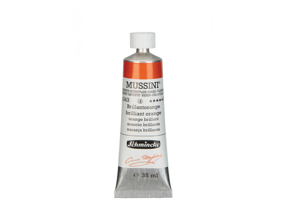 Farba olejna Mussini - Schmincke - 243, Brilliant Orange, 35 ml