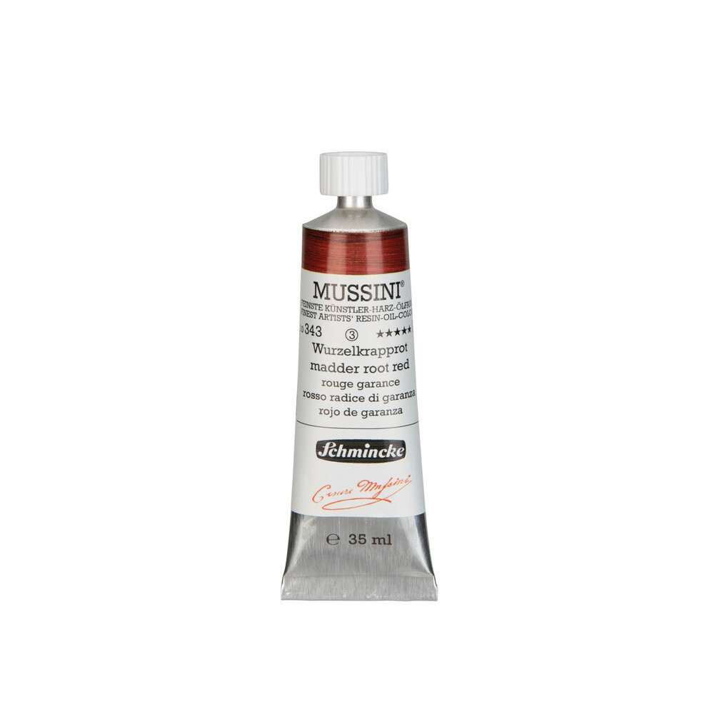 Mussini resin-oil paints - Schmincke - 343, Madder Root Red, 35 ml