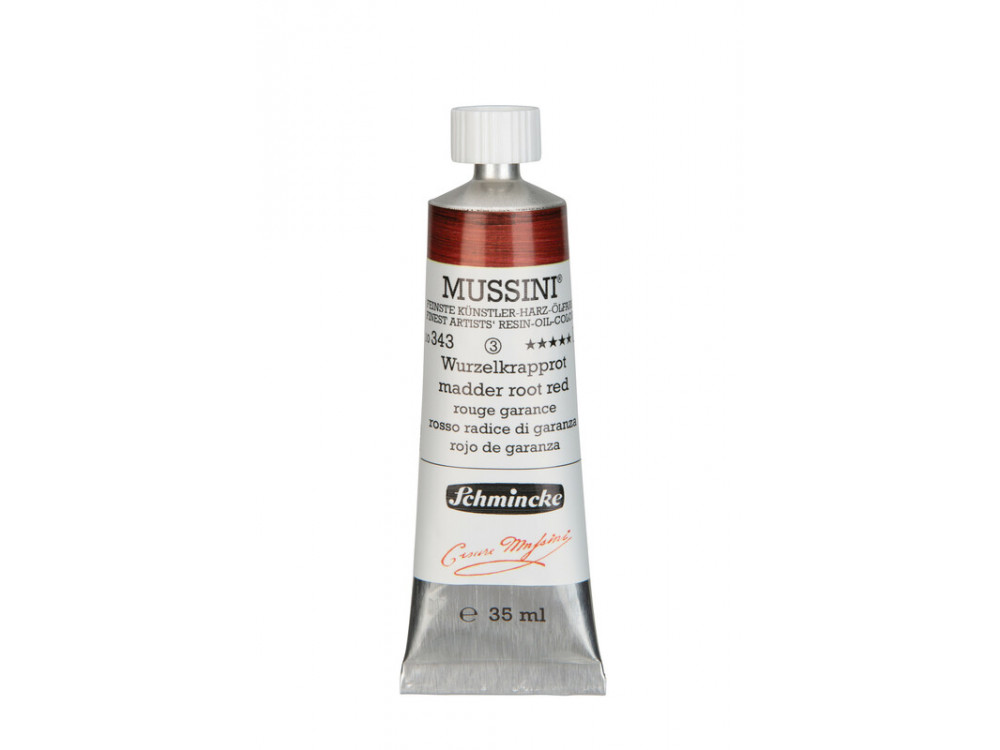 Farba olejna Mussini - Schmincke - 343, Madder Root Red, 35 ml