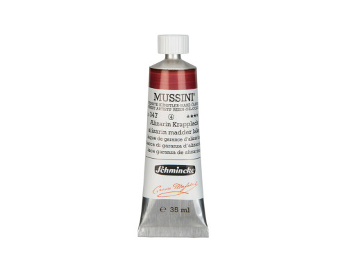 Mussini resin-oil paints - Schmincke - 347, Alizarin Madder Lake, 35 ml