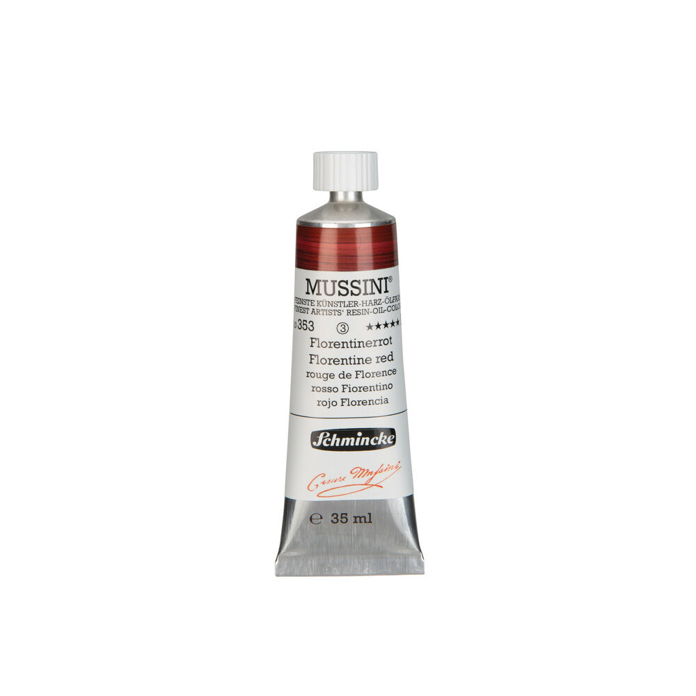Mussini resin-oil paints - Schmincke - 353, Florentine Red, 35 ml