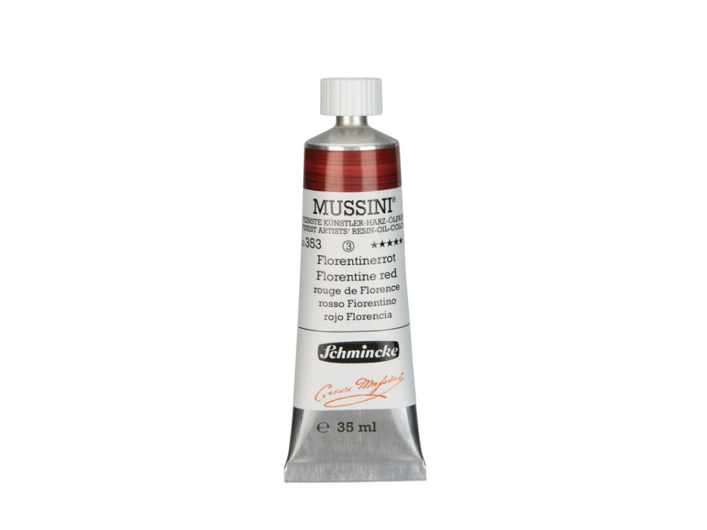 Mussini resin-oil paints - Schmincke - 353, Florentine Red, 35 ml