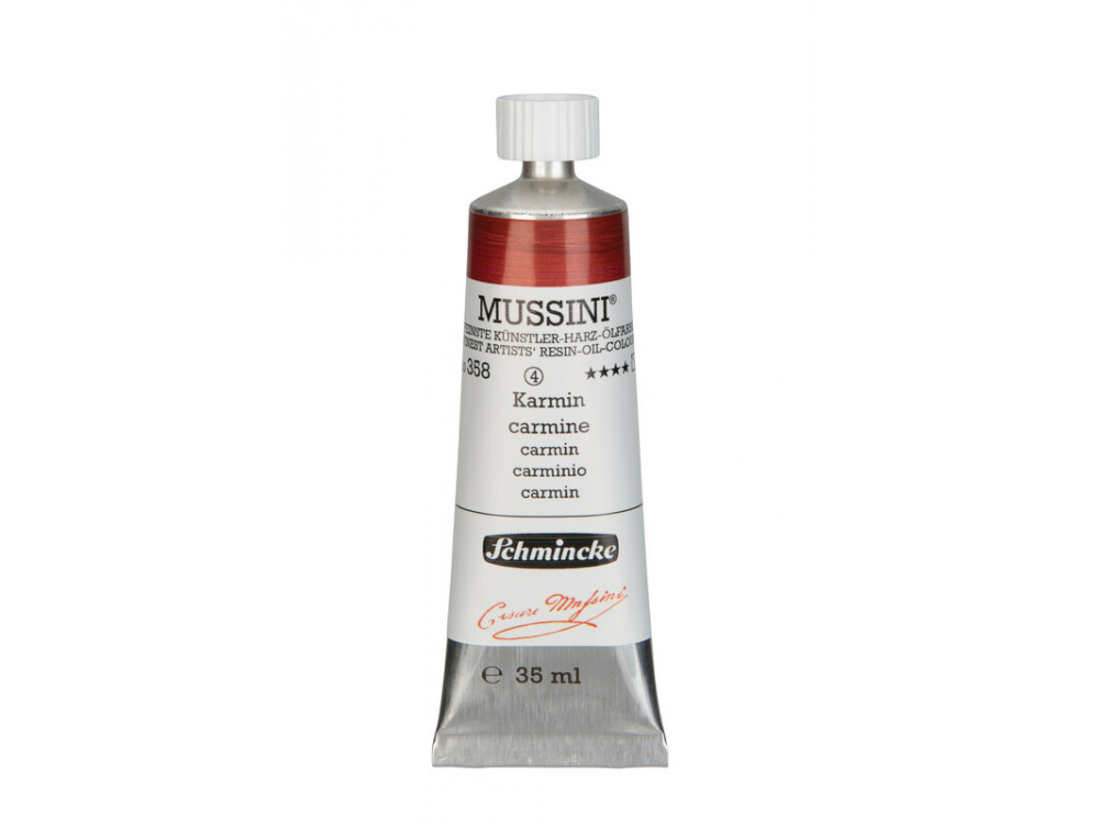 Farba olejna Mussini - Schmincke - 358, Carmine, 35 ml