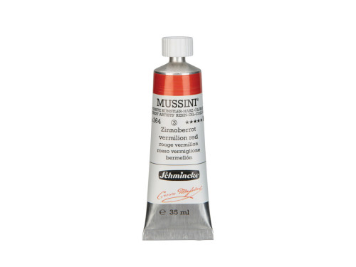 Mussini resin-oil paints - Schmincke - 364, Vermilion Red, 35 ml
